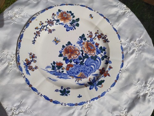Plat ancien gien décor - plat, de