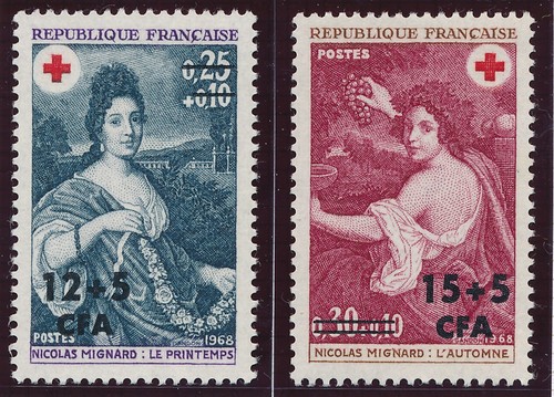 Timbre cfa réunion 381 - timbre, 381/382**