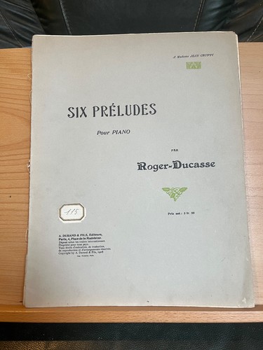 Roger ducasse six - six, préludes