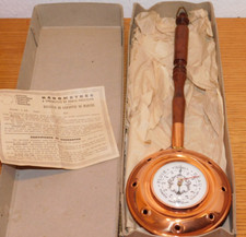 vintage POELE pot BAROMETRE