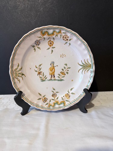 Assiette ancienne faïence - assiette, en