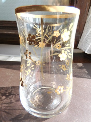 Ancien verre émaillé - ancien,