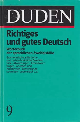 Duden richtiges und gutes - richtiges,