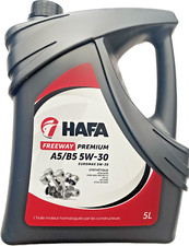 Huile moteur HAFA Premium A5/B5 5W30 Synthétique 5 Litres Economie d'énergie