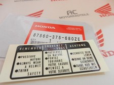Honda Cx 500 A C D Étiquette