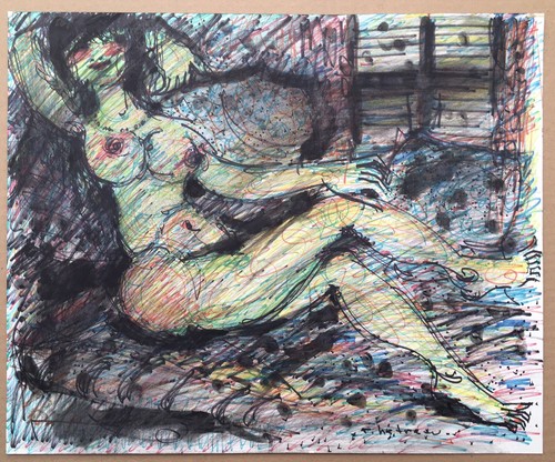Dessin original encre remy - dessin,