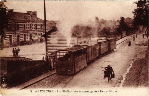 Cpa bressuire station des - cpa,