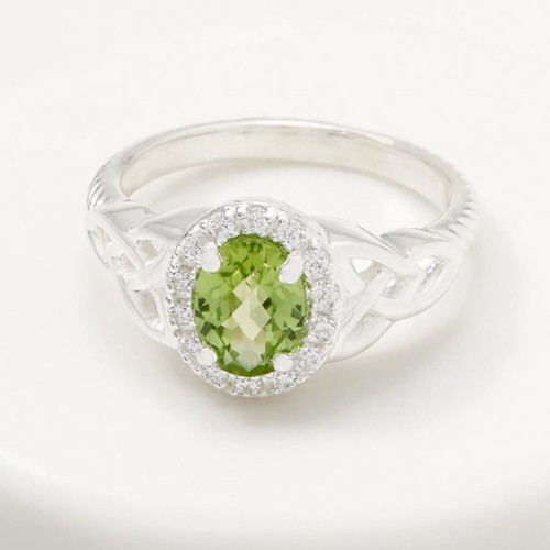5ct simulé péridot diamant - simulé,