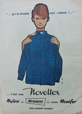 publicité  CHEMISE noveltex