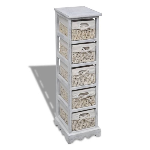 Bois armoire paniers gauches - bois,