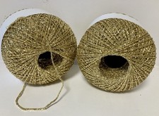 lot de 5 pelotes de laine lurex Doré /fabriqué en FRANCE
