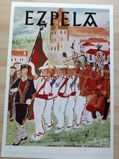 AFFICHE ENTOILEE EZPELA ESPELETTE  XURIKI-RI LAPURTARRAK ESKAINIRIK BASQUE NEUVE