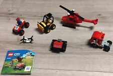 lot lego lot de véhicule hélicoptère chantier  camion quad