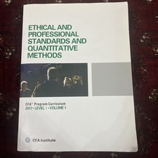 CFA Program Curriculum 2017
