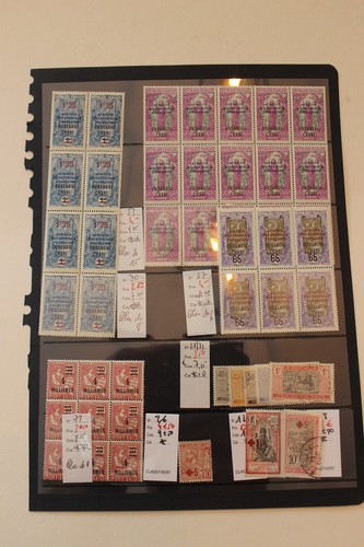 Lot de timbres colonies - ,