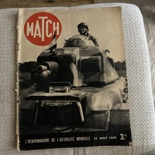 Paris Match 31 Août 1939