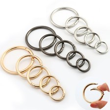 Clips mousqueton ronds durables pour porte-clés, sacs et accessoires
