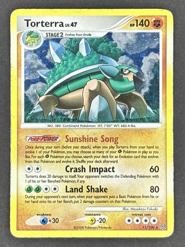 Torterra 100 pokemon - 11/100, tcg