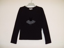 REPETTO Tee-shirt manche longue noir Tutu Fille 8 - 9 ans