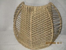 Abat jour d' Applique Murale  VINTAGE en corde ,tressée  dlg Audoux Minnet TBE
