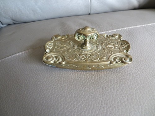 Ancien tampon buvard bronze - tampon, en