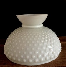 ANCIEN ABAT JOUR GLOBE OPALINE LAMPE VINTAGE