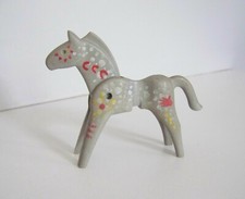 PLAYMOBIL (E2c03) INDIENS - Cheval Gris Tacheté Peintures de Guerre 3731 Jauni 