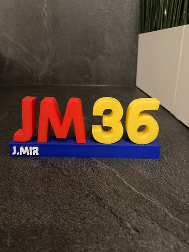 Logo moto joan - mir, 3d