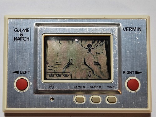 Game watch nintendo vermin - game,