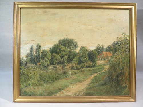 Delesque ancien tableau - ancien,