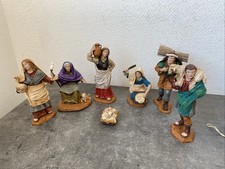 7 Santons Oliver Spain Résine ? Deco Crèche 