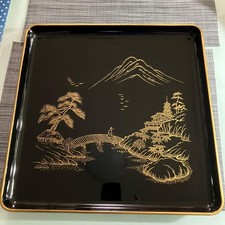 Plateau laqué japonais Wajima