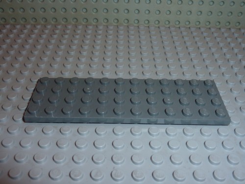 Lego plate 4x12 dkstone - @lego@,