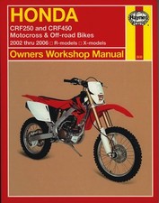 CRF250 CRF450 02-06 Revue technique Haynes HONDA Anglais Etat - NEUVE PORT Redu