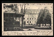 CPA Bad Niederbronn, Kurplatz et Hotel Matthis 1904 