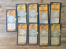 lot de 9   cartes  MICHELIN   années 40/50