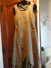 T46 femme robe longue verdatre