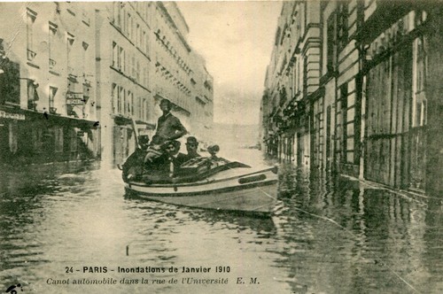 Paris inondations janvier 1910 - paris,
