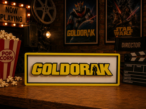 Plaque décorative goldorak - plaque, 3d