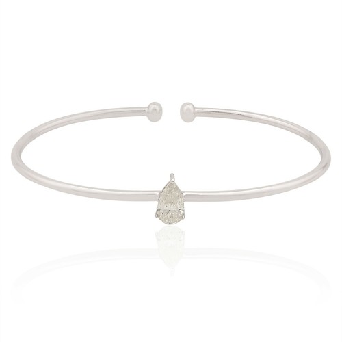 14k blanc manchette - 14k,