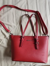 Sac simili cuir rouge 36x22x12