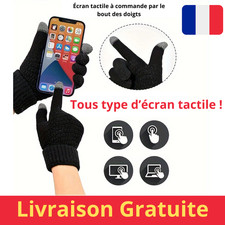 Mitaines Tactile Hiver Chaudes