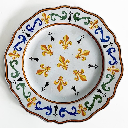 Assiette faïence porquier - assiette,