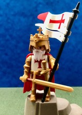 Playmobil Chevalier Knight Croisé Soldat Crusader 4534 Moine Château Custom