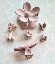 Lot 7 Pinces Cheveux Fleur