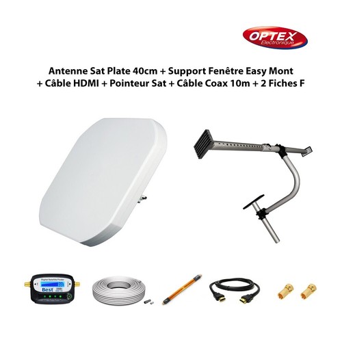 Antenne sat plate 40cm - antenne,