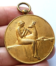 Médaille Bronze Art Déco