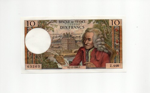 Billet francs voltaire - 10,