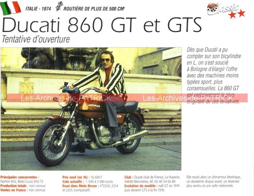Ducati 860 gts 1974 - ducati, et