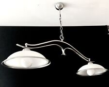 Grand lustre/suspension billard bronze étamé Création Val De Loire (CVL) France